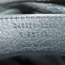 BALENCIAGA The Town Hand Bag Leather 2way Gray 240579 Auth 189158SAM-11