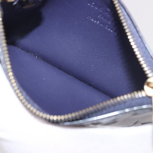 LOUIS VUITTON Vernis Pochette cree Coin Purse Indigo M91347 LV Auth 189160A