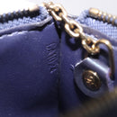 LOUIS VUITTON Vernis Pochette cree Coin Purse Indigo M91347 LV Auth 189160A-11