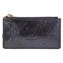 LOUIS VUITTON Vernis Pochette cree Coin Purse Indigo M91347 LV Auth 189160A-13
