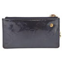 LOUIS VUITTON Vernis Pochette cree Coin Purse Indigo M91347 LV Auth 189160A-2