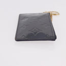 LOUIS VUITTON Vernis Pochette cree Coin Purse Indigo M91347 LV Auth 189160A-3