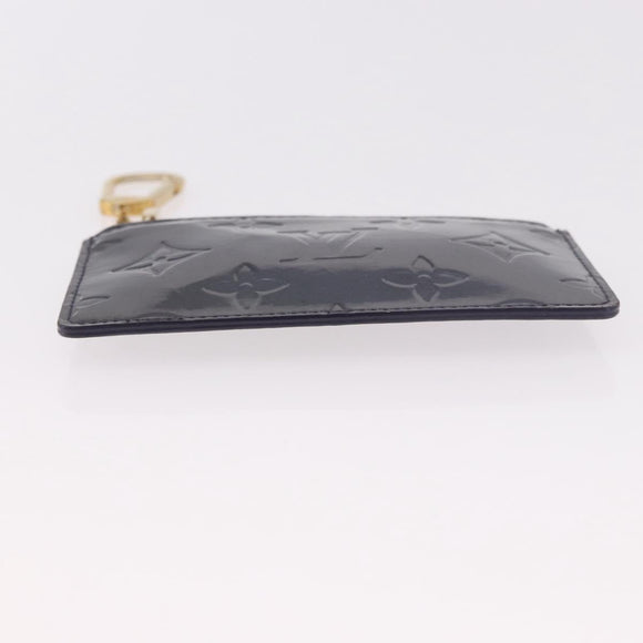 LOUIS VUITTON Vernis Pochette cree Coin Purse Indigo M91347 LV Auth 189160A