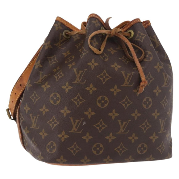 LOUIS VUITTON Monogram Petit Noe Shoulder Bag M42226 LV Auth 189162