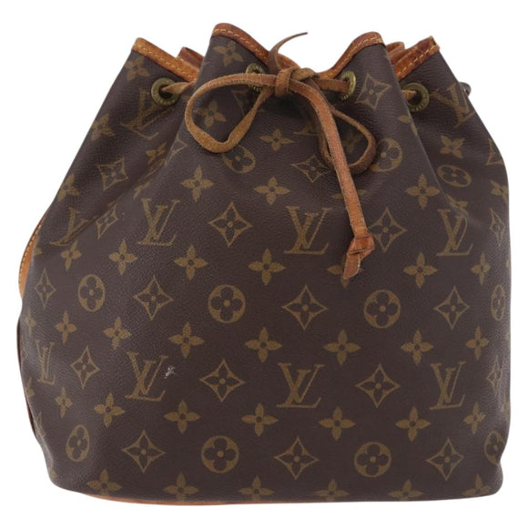 LOUIS VUITTON Monogram Petit Noe Shoulder Bag M42226 LV Auth 189162