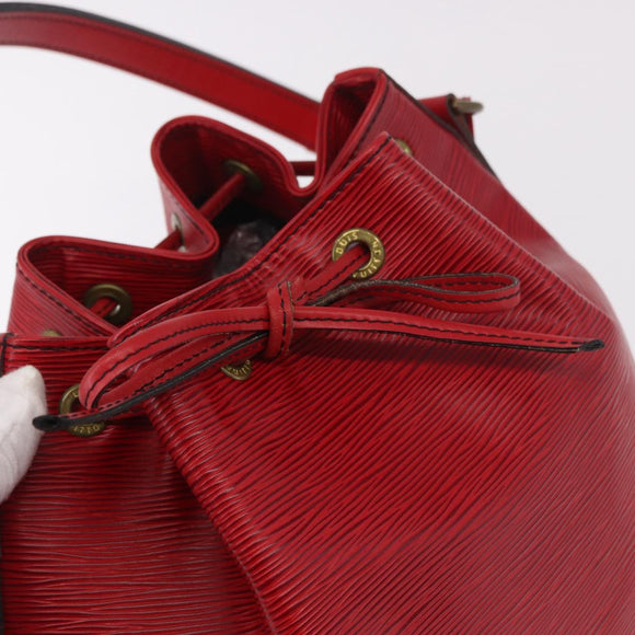 LOUIS VUITTON Epi Petit Noe Shoulder Bag Red M44107 LV Auth 189163