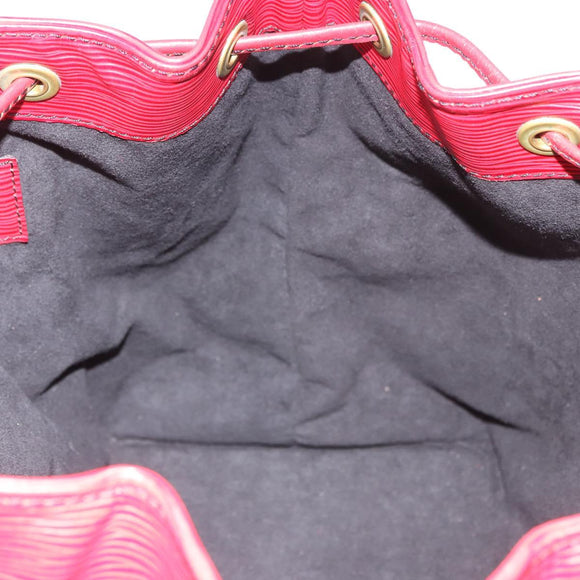 LOUIS VUITTON Epi Petit Noe Shoulder Bag Red M44107 LV Auth 189163