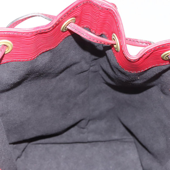 LOUIS VUITTON Epi Petit Noe Shoulder Bag Red M44107 LV Auth 189163