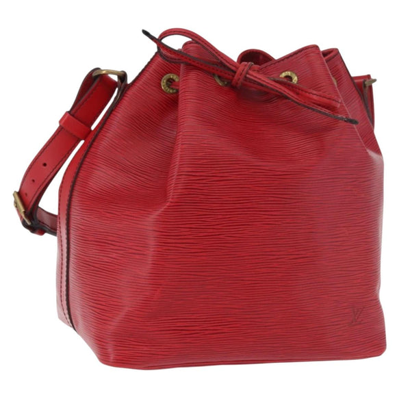LOUIS VUITTON Epi Petit Noe Shoulder Bag Red M44107 LV Auth 189163