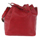 LOUIS VUITTON Epi Petit Noe Shoulder Bag Red M44107 LV Auth 189163-13