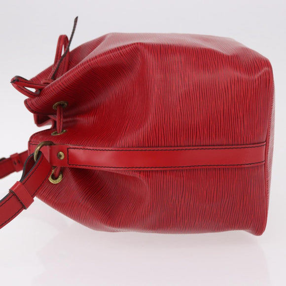LOUIS VUITTON Epi Petit Noe Shoulder Bag Red M44107 LV Auth 189163
