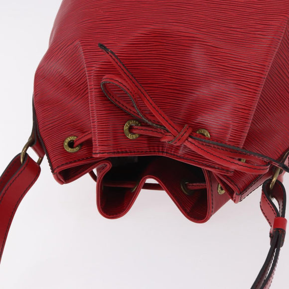 LOUIS VUITTON Epi Petit Noe Shoulder Bag Red M44107 LV Auth 189163