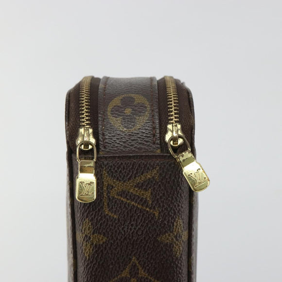 LOUIS VUITTON Monogram Trousse Brush PM Cosmetic Pouch M47510 LV Auth 189164