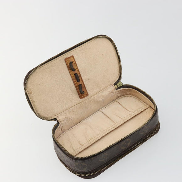 LOUIS VUITTON Monogram Trousse Brush PM Cosmetic Pouch M47510 LV Auth 189164