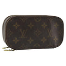 LOUIS VUITTON Monogram Trousse Brush PM Cosmetic Pouch M47510 LV Auth 189164-1