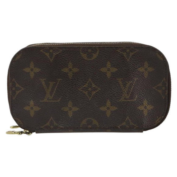 LOUIS VUITTON Monogram Trousse Brush PM Cosmetic Pouch M47510 LV Auth 189164