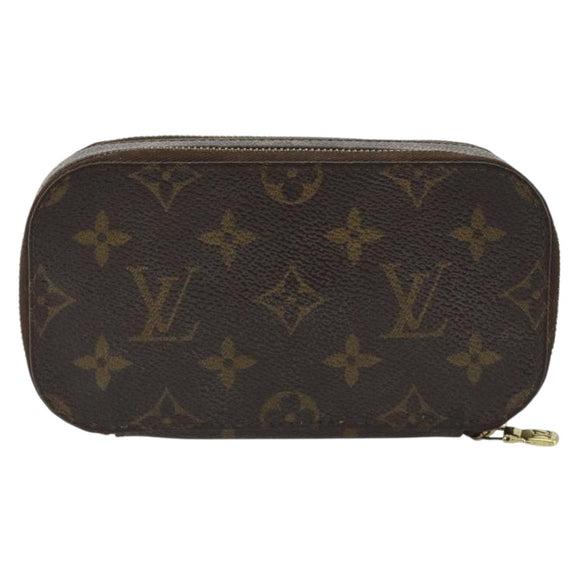 LOUIS VUITTON Monogram Trousse Brush PM Cosmetic Pouch M47510 LV Auth 189164