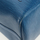 LOUIS VUITTON Epi Keepall 50 Boston Bag Blue M42965 LV Auth 189165V-16