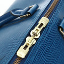 LOUIS VUITTON Epi Keepall 50 Boston Bag Blue M42965 LV Auth 189165V-10