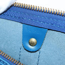 LOUIS VUITTON Epi Keepall 50 Boston Bag Blue M42965 LV Auth 189165V-12