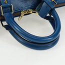 LOUIS VUITTON Epi Keepall 50 Boston Bag Blue M42965 LV Auth 189165V-7