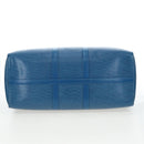 LOUIS VUITTON Epi Keepall 50 Boston Bag Blue M42965 LV Auth 189165V-5