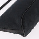 GUCCI GG Canvas Accessory Pouch Black Silver Auth 189166V-14