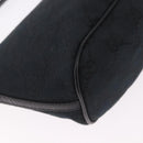 GUCCI GG Canvas Accessory Pouch Black Silver Auth 189166V-16