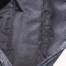 GUCCI GG Canvas Accessory Pouch Black Silver Auth 189166V-10