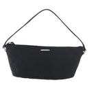 GUCCI GG Canvas Accessory Pouch Black Silver Auth 189166V-13