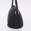 GUCCI GG Canvas Accessory Pouch Black Silver Auth 189166V-3