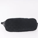 GUCCI GG Canvas Accessory Pouch Black Silver Auth 189166V-5