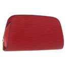 LOUIS VUITTON Epi Dauphine PM Pouch Red M48447 LV Auth 189167-1