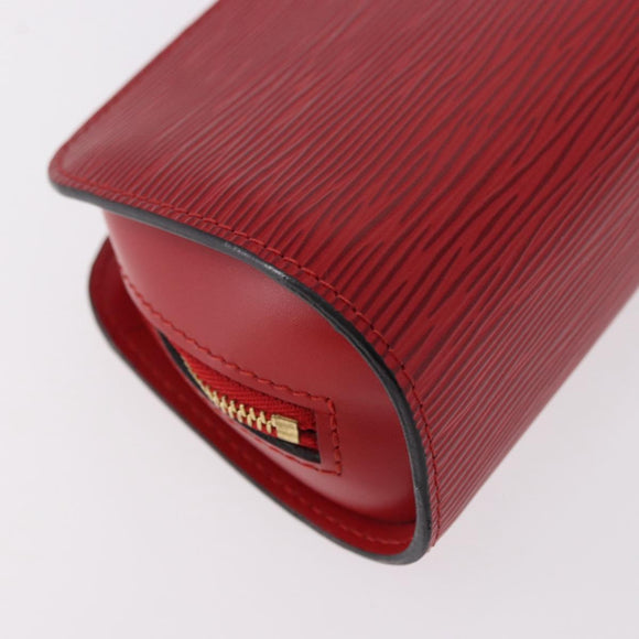 LOUIS VUITTON Epi Dauphine PM Pouch Red M48447 LV Auth 189167
