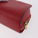 LOUIS VUITTON Epi Dauphine PM Pouch Red M48447 LV Auth 189167-16