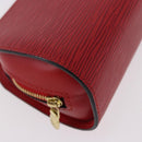 LOUIS VUITTON Epi Dauphine PM Pouch Red M48447 LV Auth 189167-7