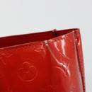LOUIS VUITTON Monogram Vernis Reade PM Hand Bag Rouge M91088 LV Auth 189168-14