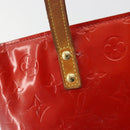 LOUIS VUITTON Monogram Vernis Reade PM Hand Bag Rouge M91088 LV Auth 189168-10