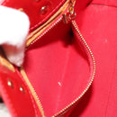 LOUIS VUITTON Monogram Vernis Reade PM Hand Bag Rouge M91088 LV Auth 189168-22