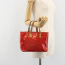 LOUIS VUITTON Monogram Vernis Reade PM Hand Bag Rouge M91088 LV Auth 189168-23