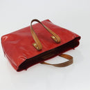 LOUIS VUITTON Monogram Vernis Reade PM Hand Bag Rouge M91088 LV Auth 189168-6