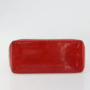 LOUIS VUITTON Monogram Vernis Reade PM Hand Bag Rouge M91088 LV Auth 189168-5