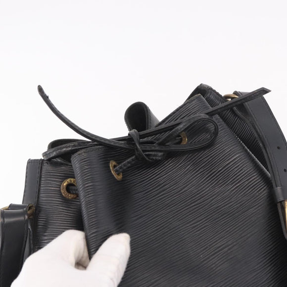 LOUIS VUITTON Epi Petit Noe Shoulder Bag Black M44102 LV Auth 189169