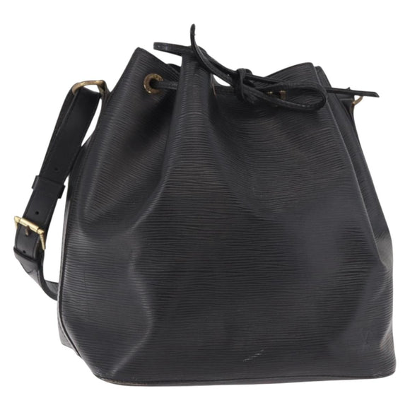 LOUIS VUITTON Epi Petit Noe Shoulder Bag Black M44102 LV Auth 189169