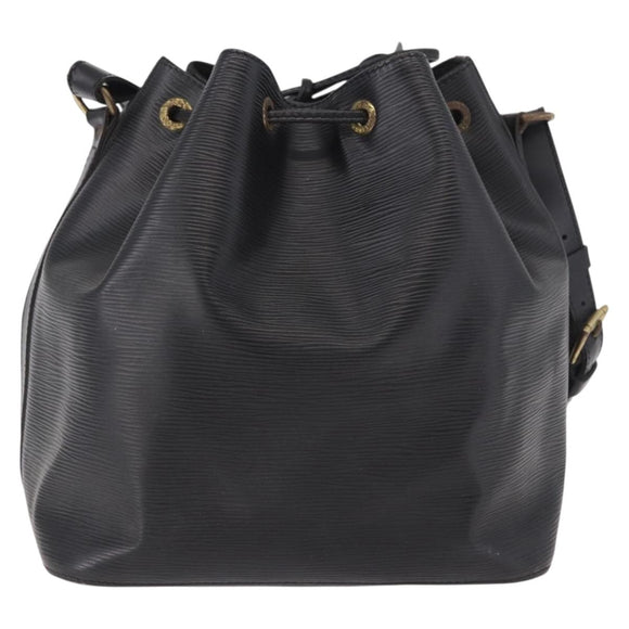 LOUIS VUITTON Epi Petit Noe Shoulder Bag Black M44102 LV Auth 189169