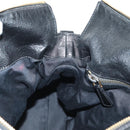 Miu Miu Ribbon Hand Bag Leather 2way Black Gold Auth 189170SAM-23