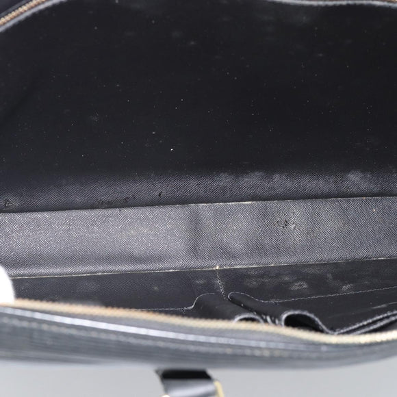 LOUIS VUITTON Epi Porte Documents Voyage Business Bag Black M54472 Auth 189171