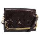 LOUIS VUITTON Vernis Rossmore PM Shoulder Bag Rouge Favist M91547 Auth 189176A-1