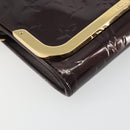 LOUIS VUITTON Vernis Rossmore PM Shoulder Bag Rouge Favist M91547 Auth 189176A-14
