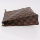 LOUIS VUITTON Damier Ebene Poche Toilette 26 Pouch N47543 LV Auth 189180-4